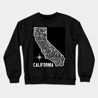 California Map Crewneck Sweatshirt